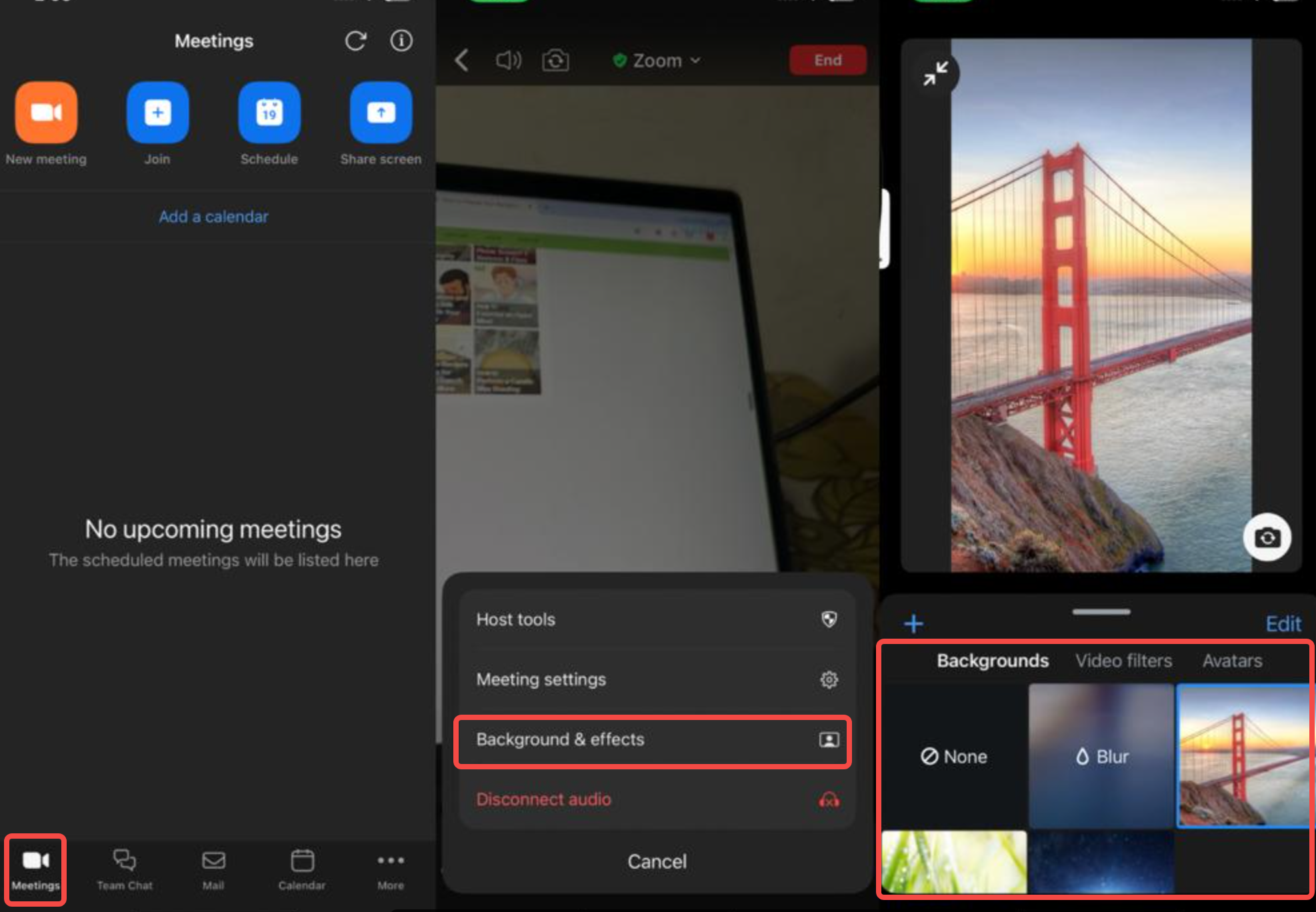 Adding virtual backgrounds with green screen on Zoom by using a phone