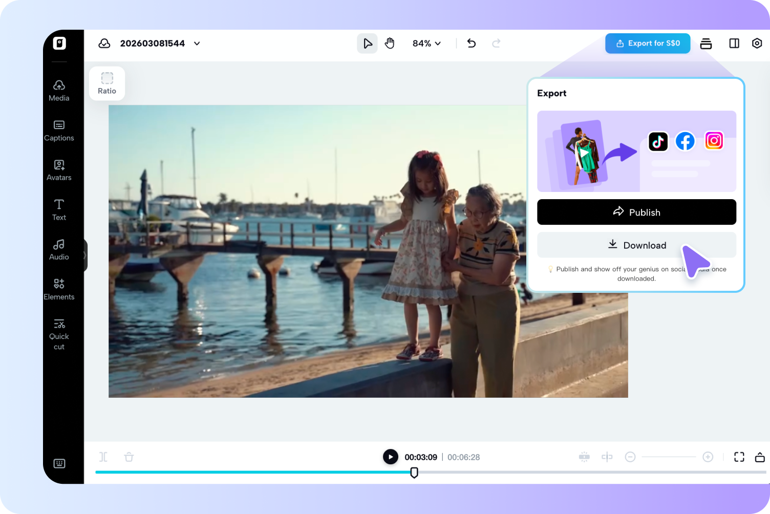 Export your file