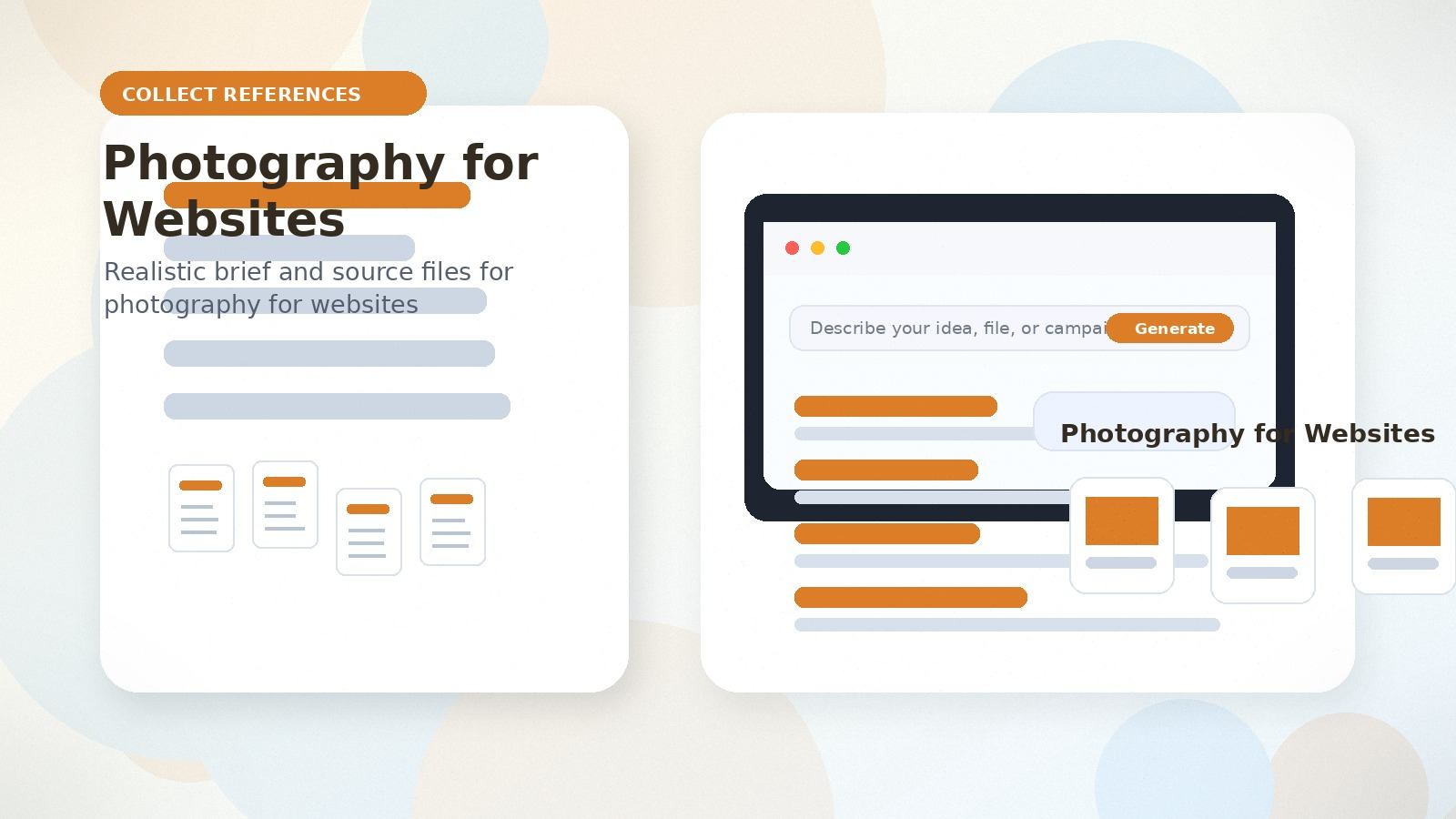 Photography for Websites realistic collect references visual for photography for websites
