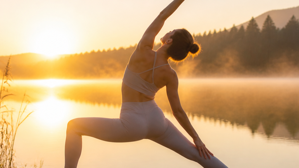 Yoga Aesthetic Video prompt 2 original 16:9 visual