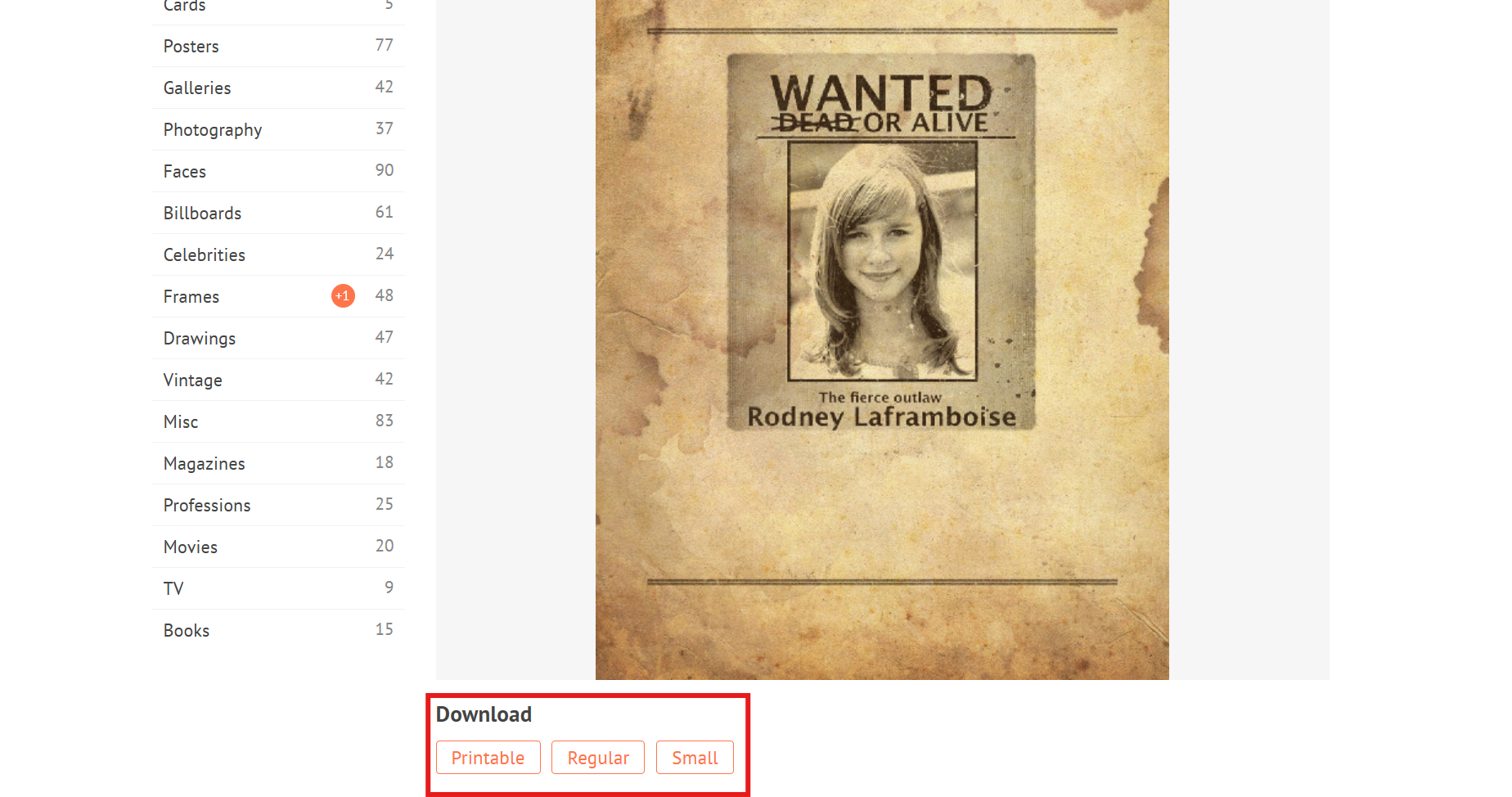 Make a wanted poster online