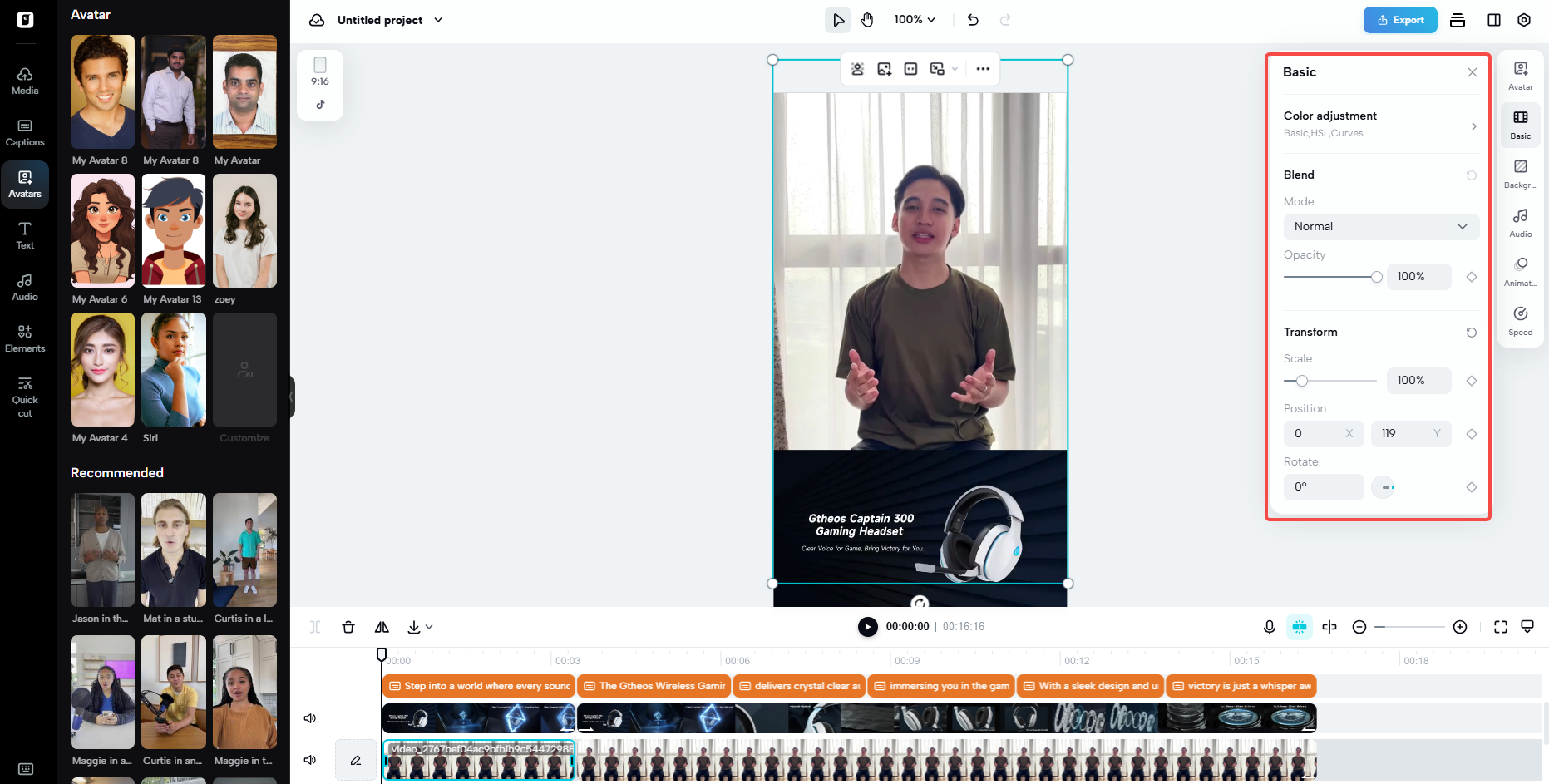 Complete customization for unique avatars