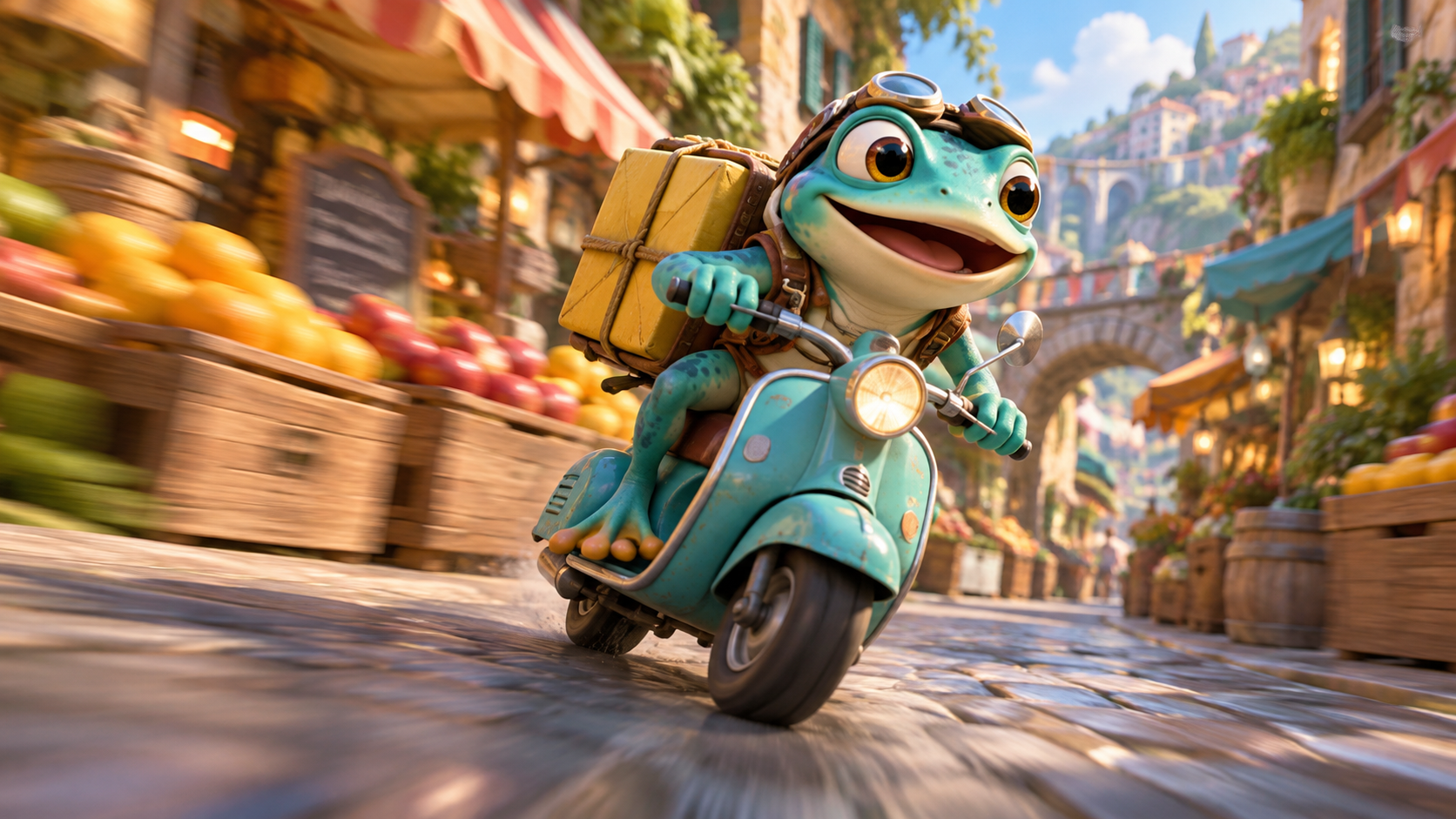 Crazy Frog chase video: Market Courier Chase
