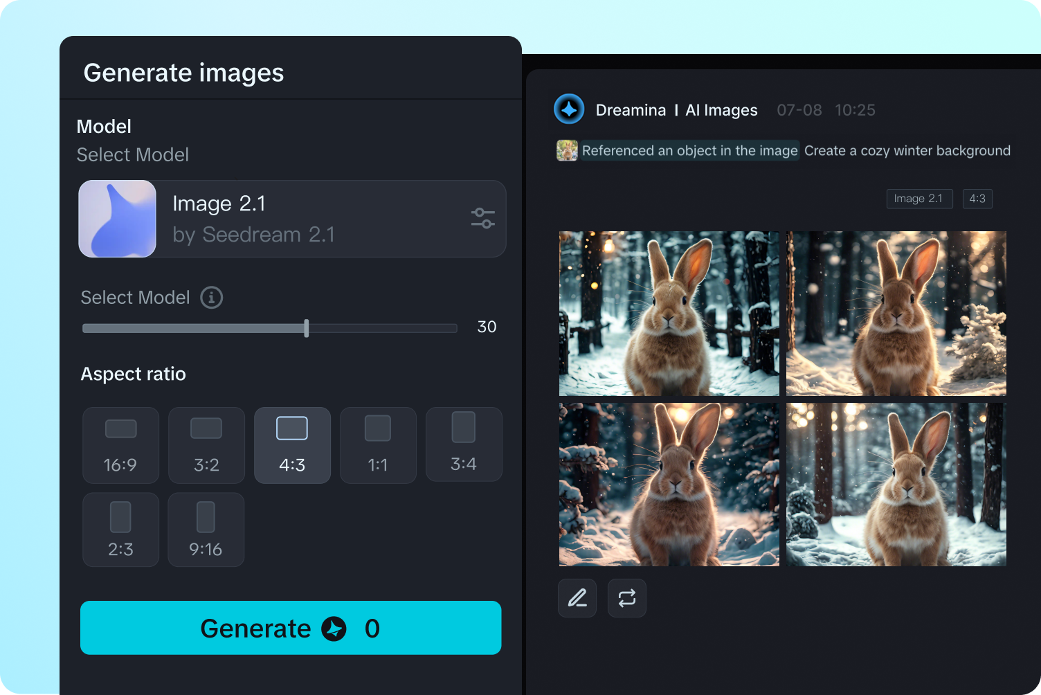 generate image in ai background maker
