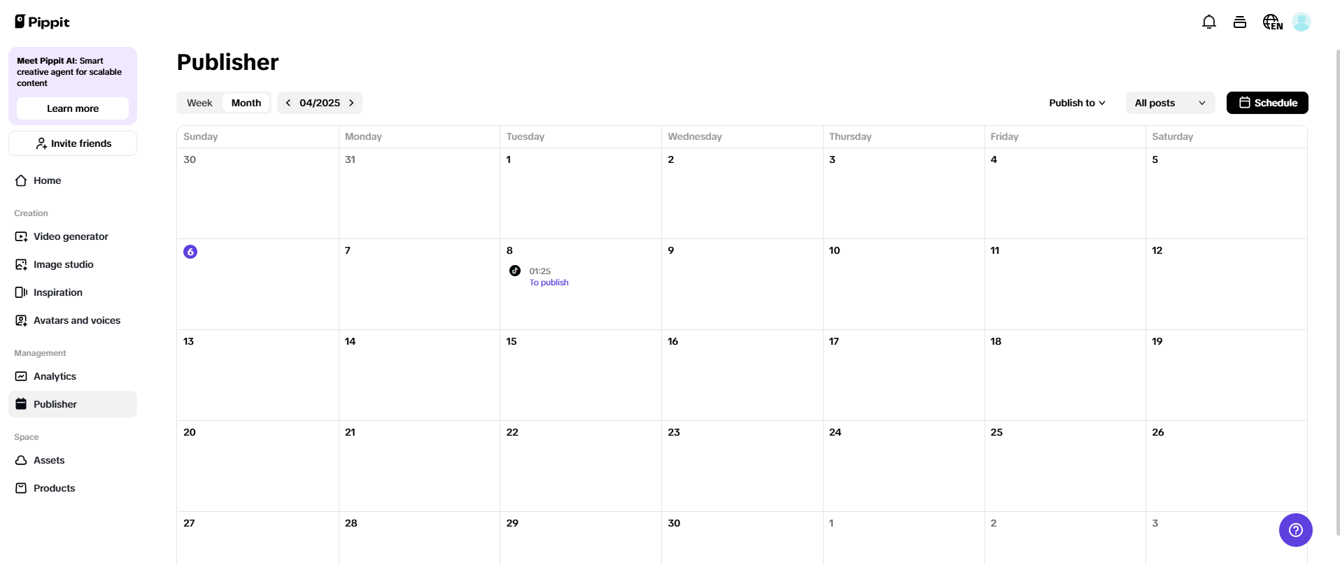 Publisher and analytics