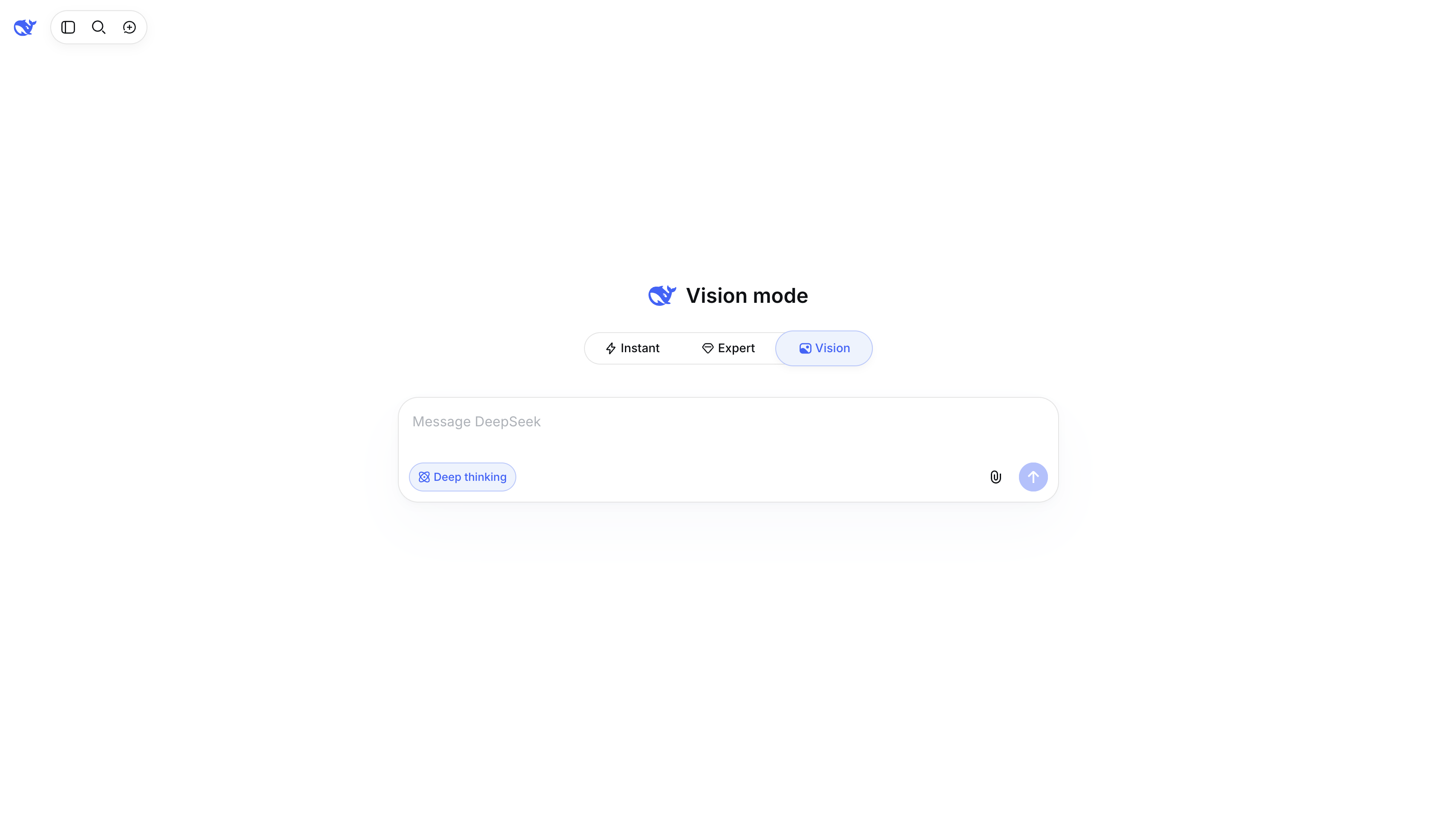 Интерфейс DeepSeek Vision