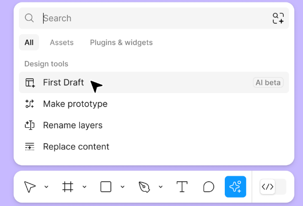 Opening a design file in Figma