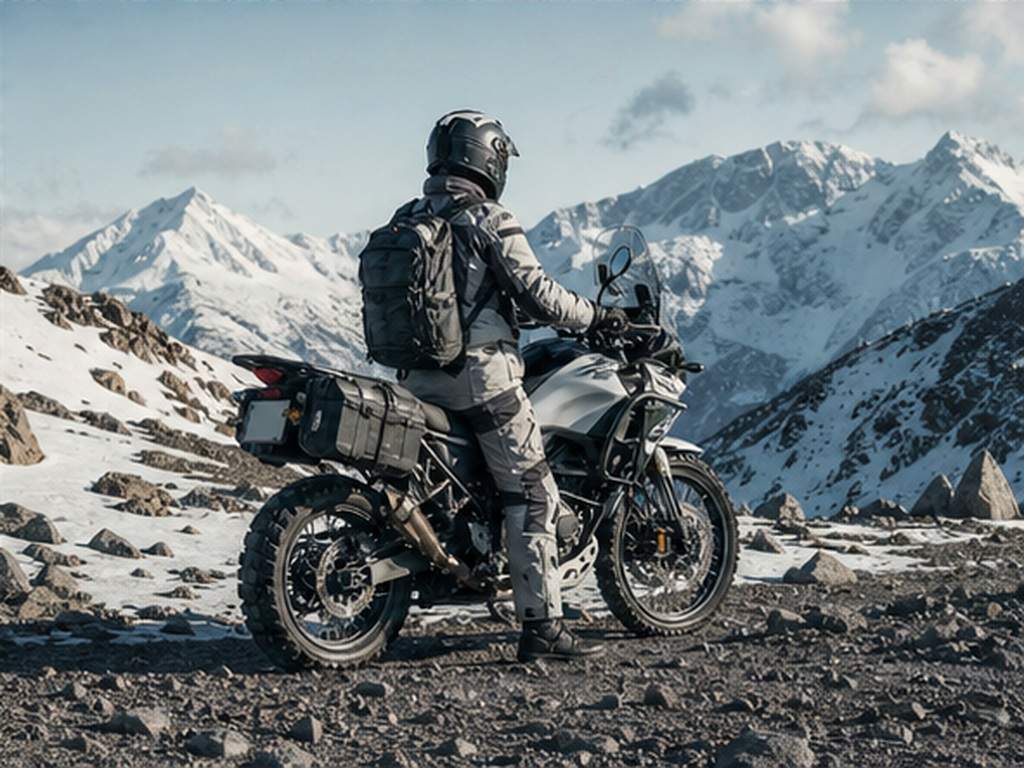 Motor Road Outdoor Poster AI Prompt Prompt Beispiel 6 - Snowline Abenteuer
