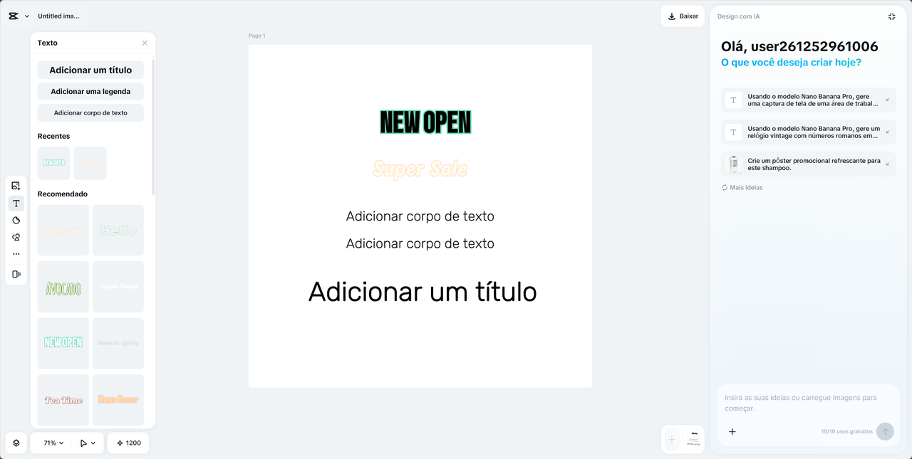 Personalização de assinatura digital