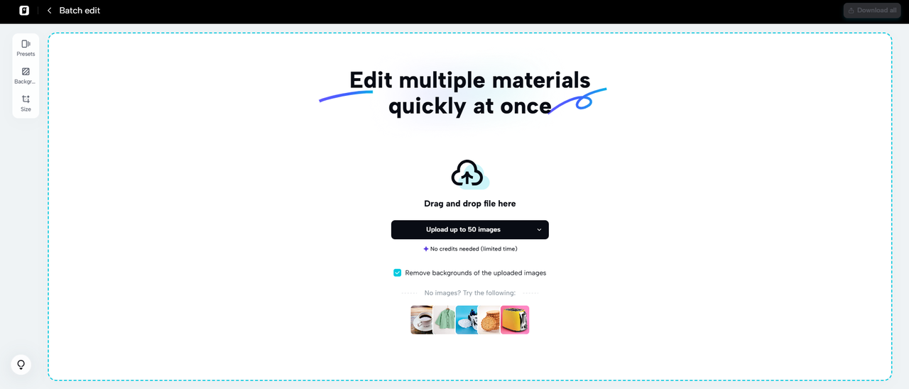 Image edit in bulk