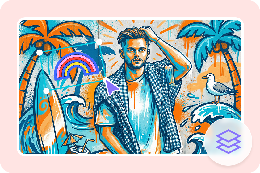 CapCut's all-in-one editing platform for graffiti generation