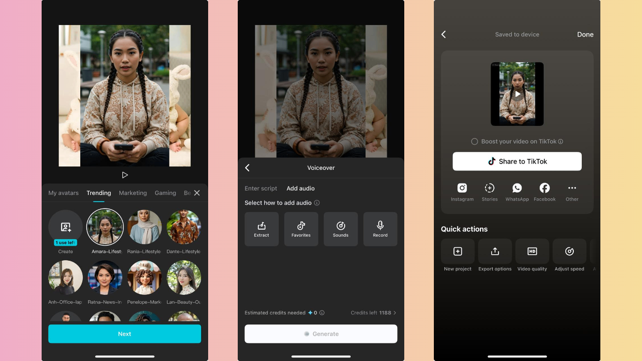 CapCut App - Der beste kostenlose KI-Avatar-Ersteller