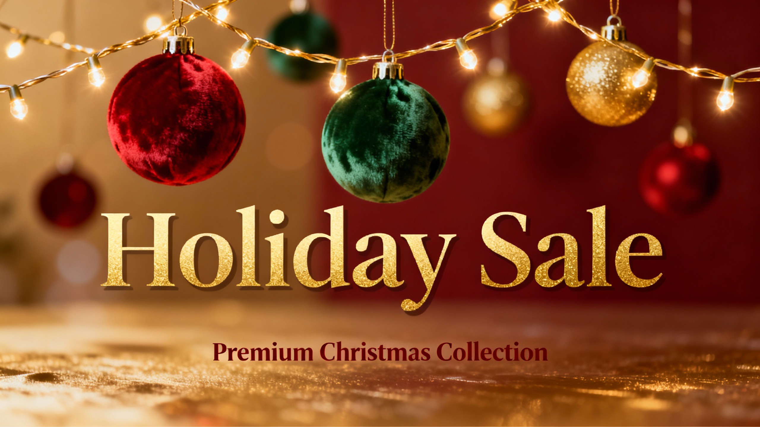 Premium holiday banner