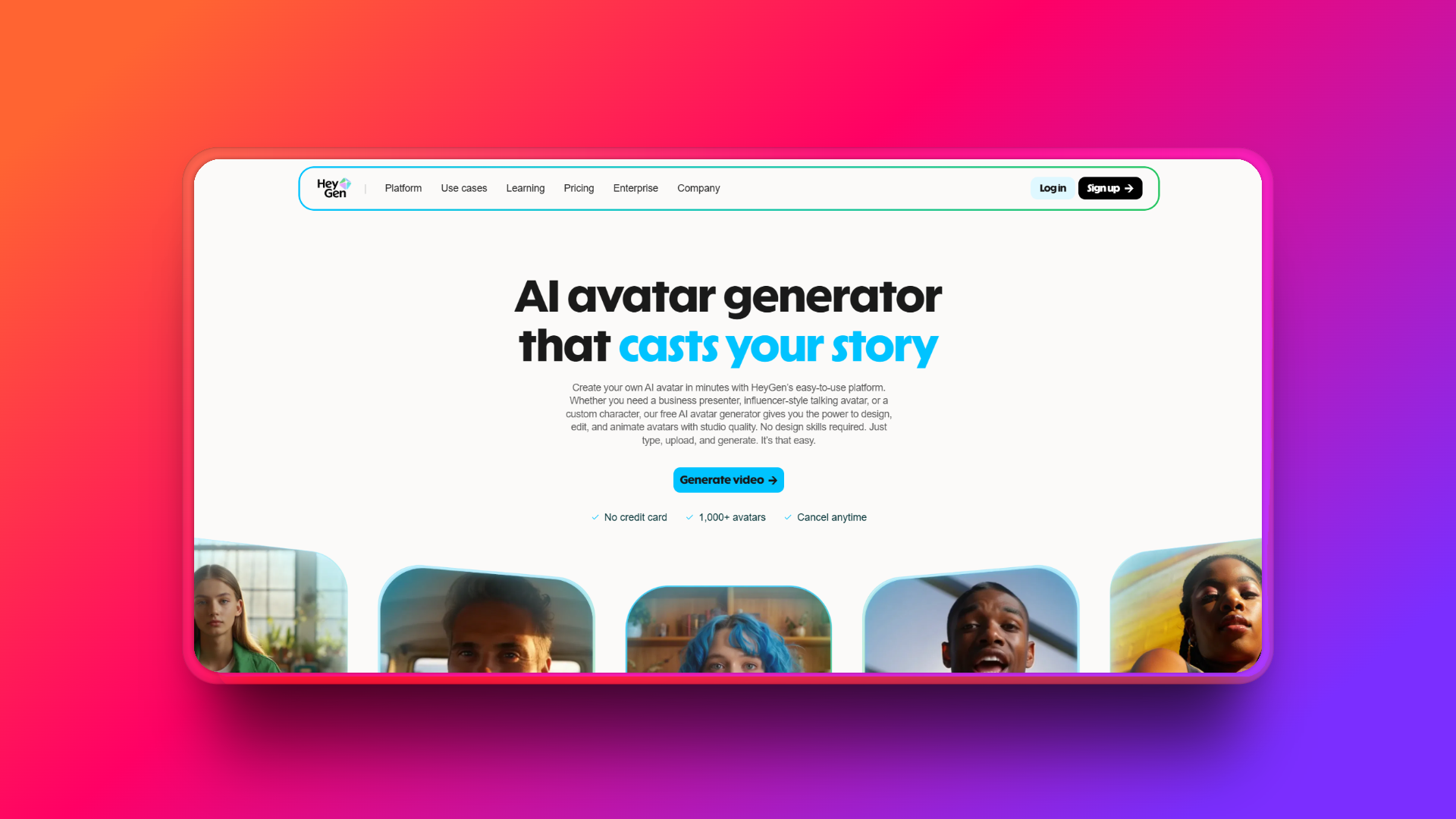 Генератор AI аватаров от HeyGen