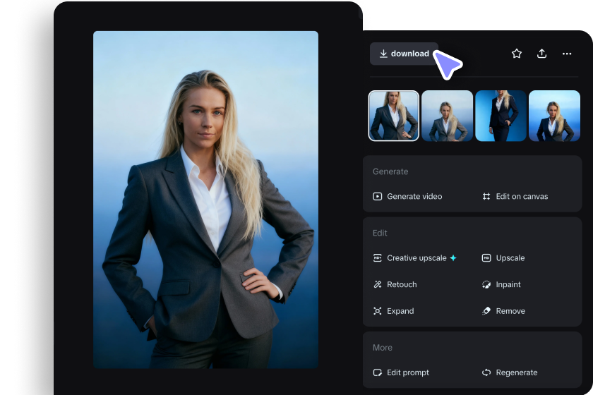 refine and download your headshot