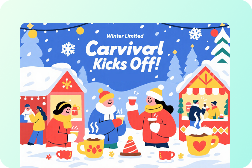 Design winter event invitations