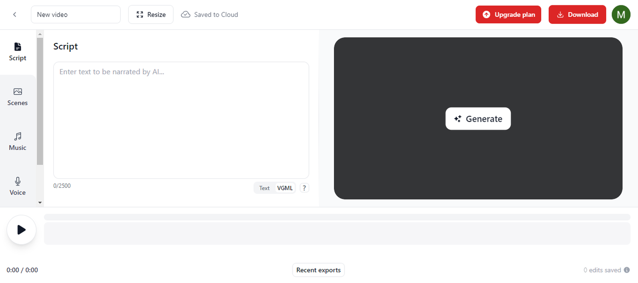 Введите тему и сгенерируйте скрипт