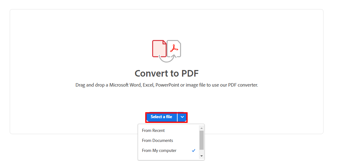 select a file