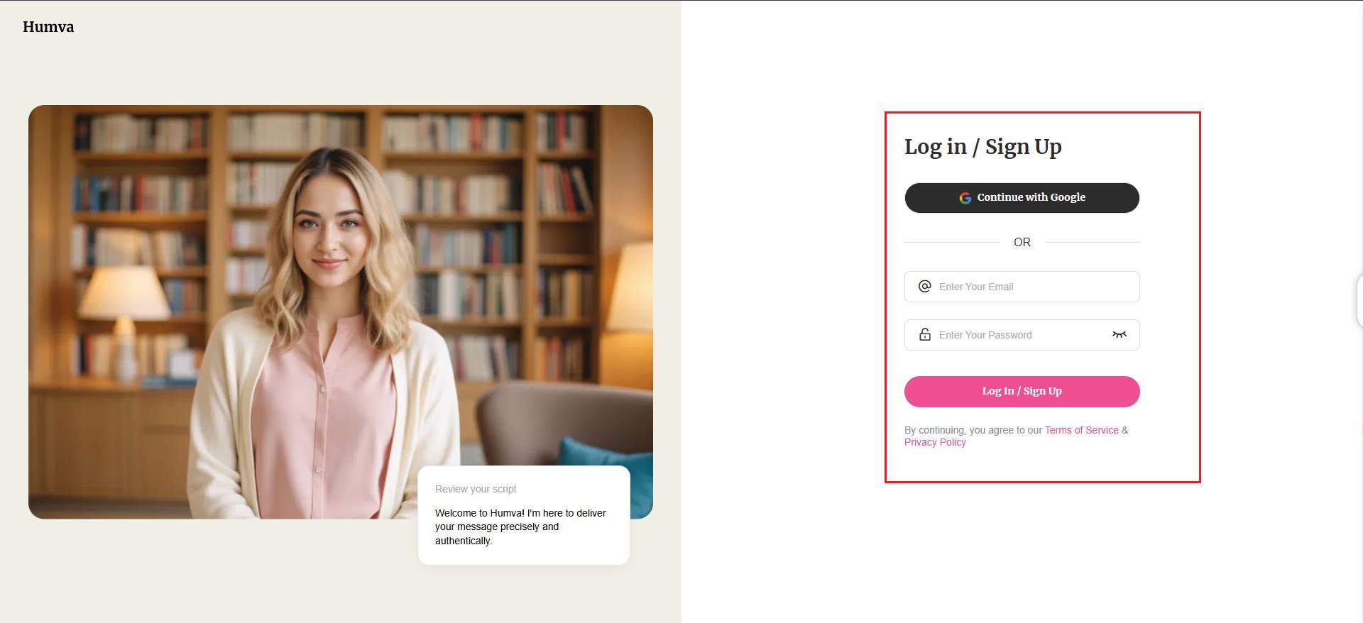 Sign up