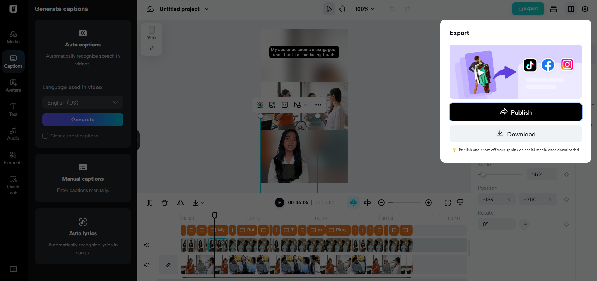 Xuất video của bạn