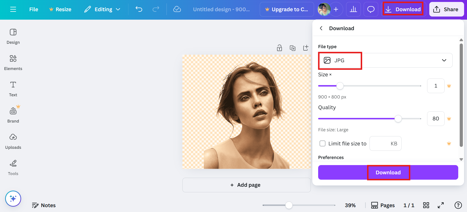 Convert and save