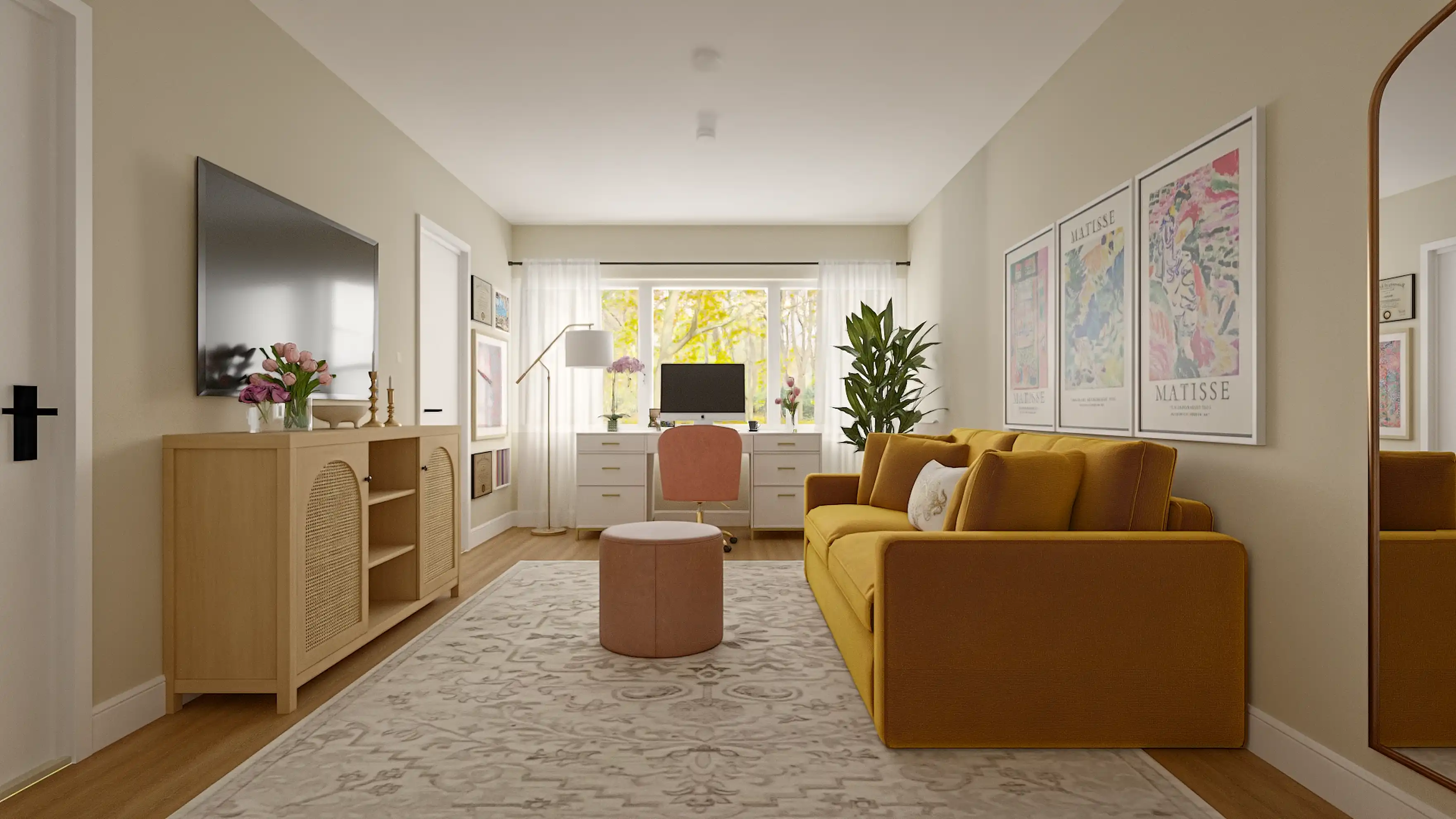 Bohemian, Parisian Modern, Artful Eclectic Office by Tara