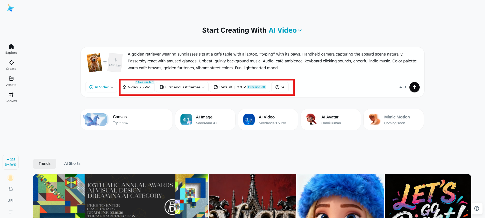 Adjust settings and generate