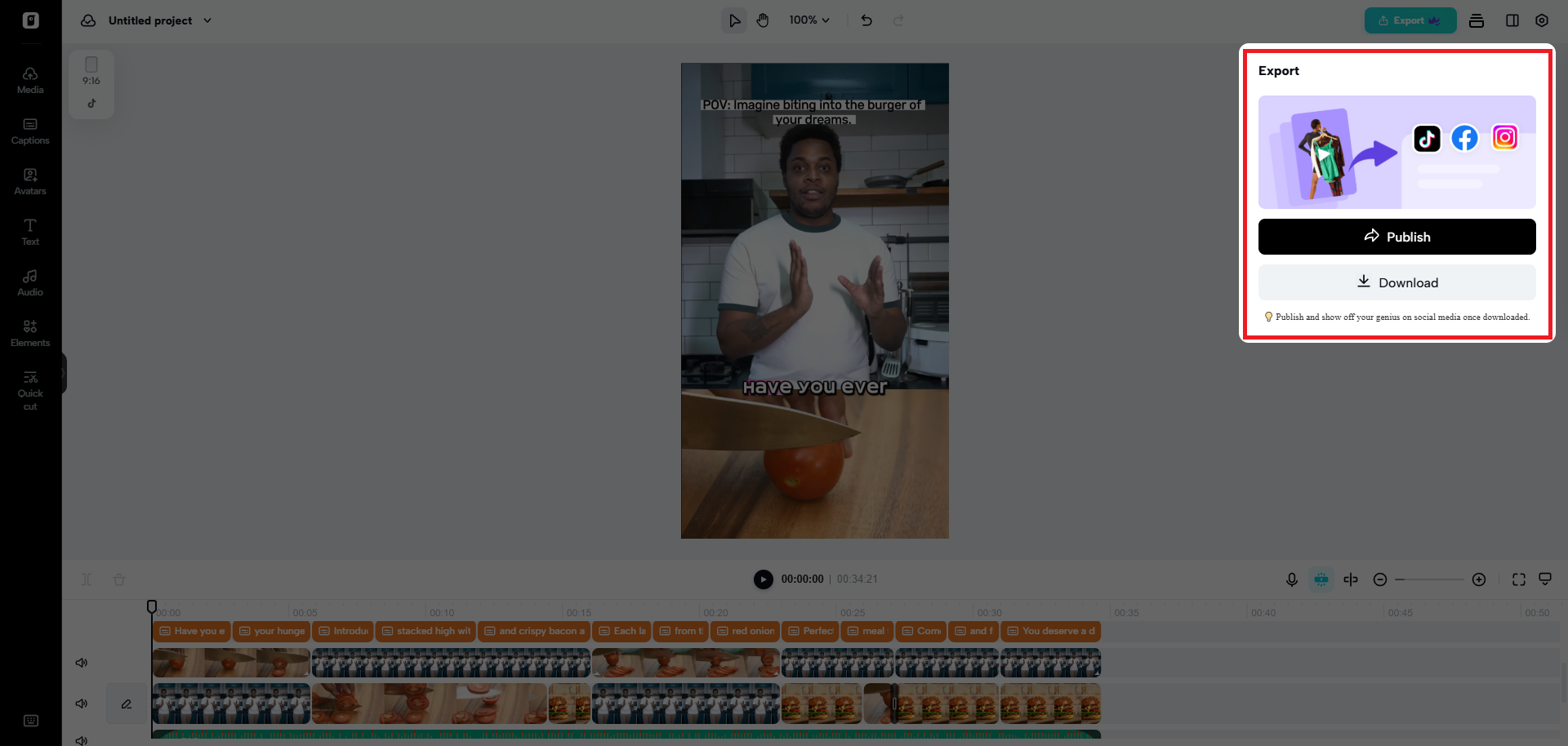 Export your video