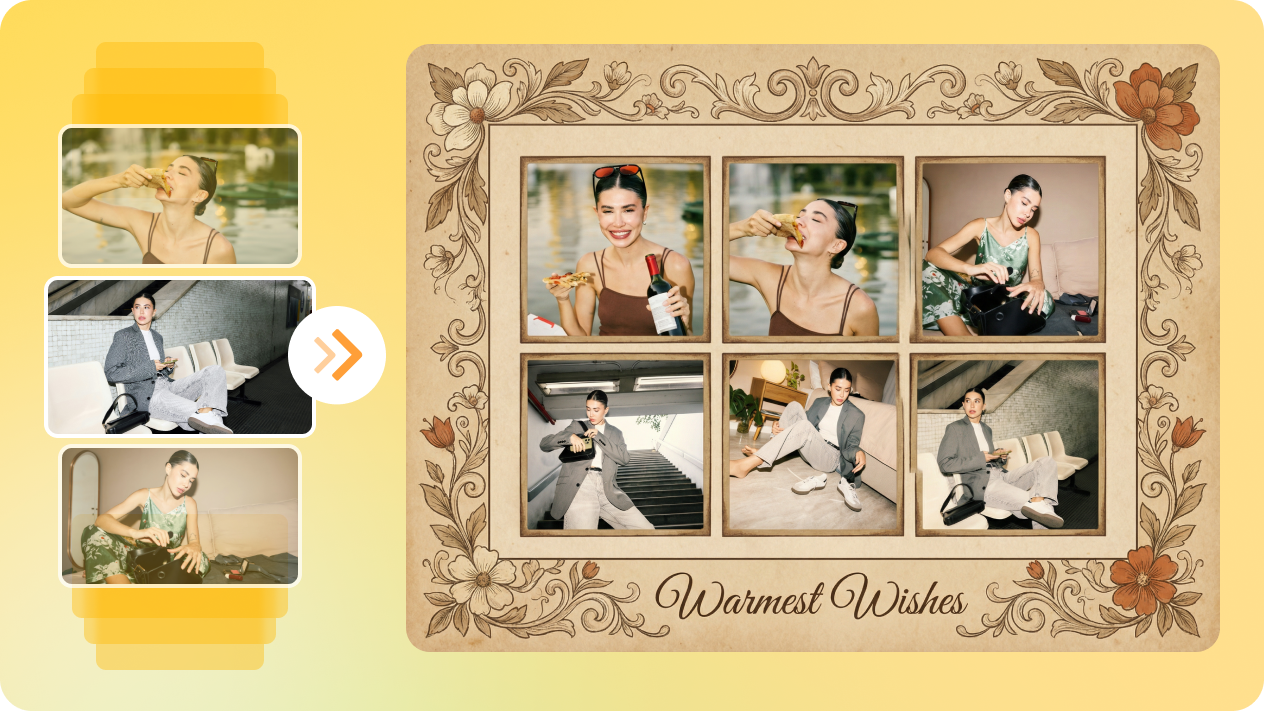  이미지 대 이미지 AI로 지능적으로 사진 배열