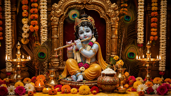 Krishna Janmashtami Capcut Template esempio