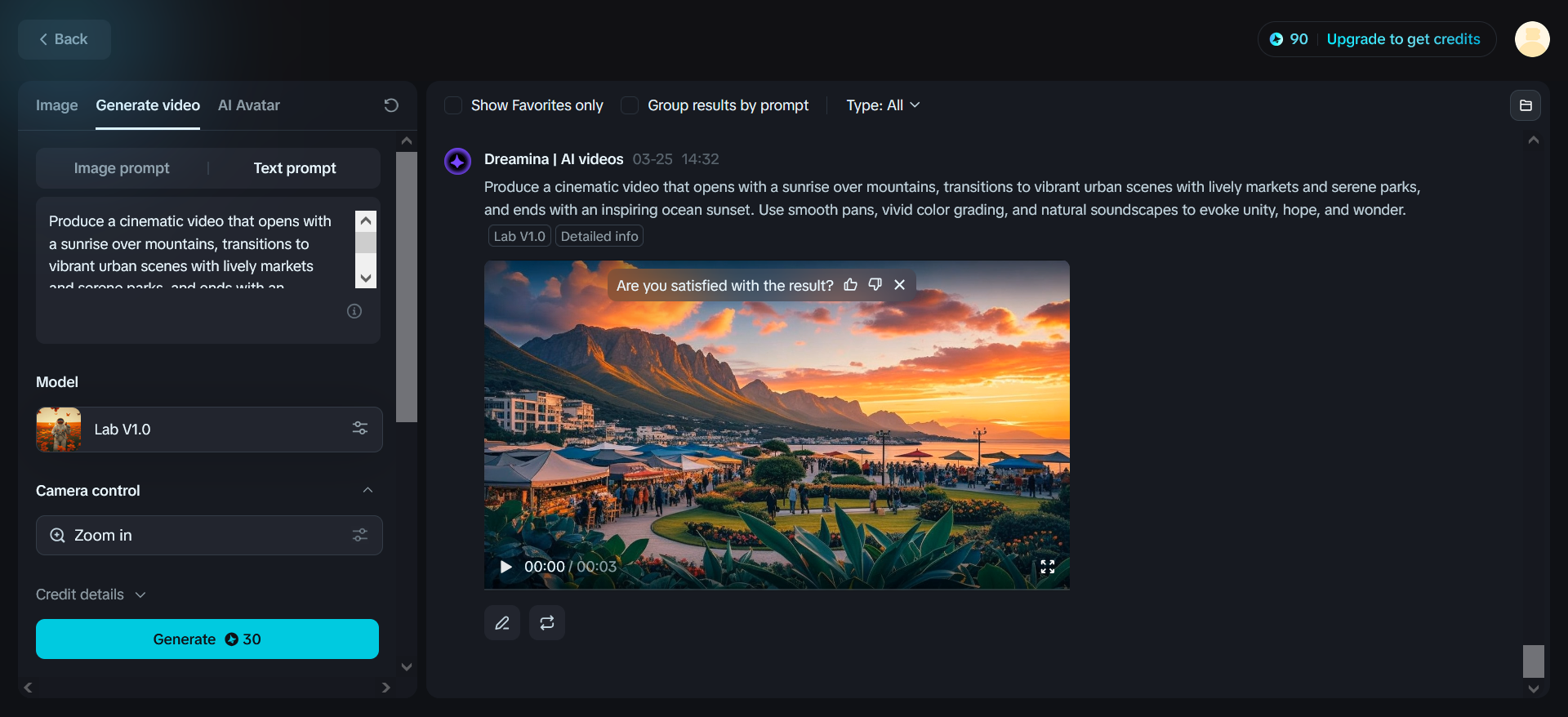 Gerador de texto para vídeo