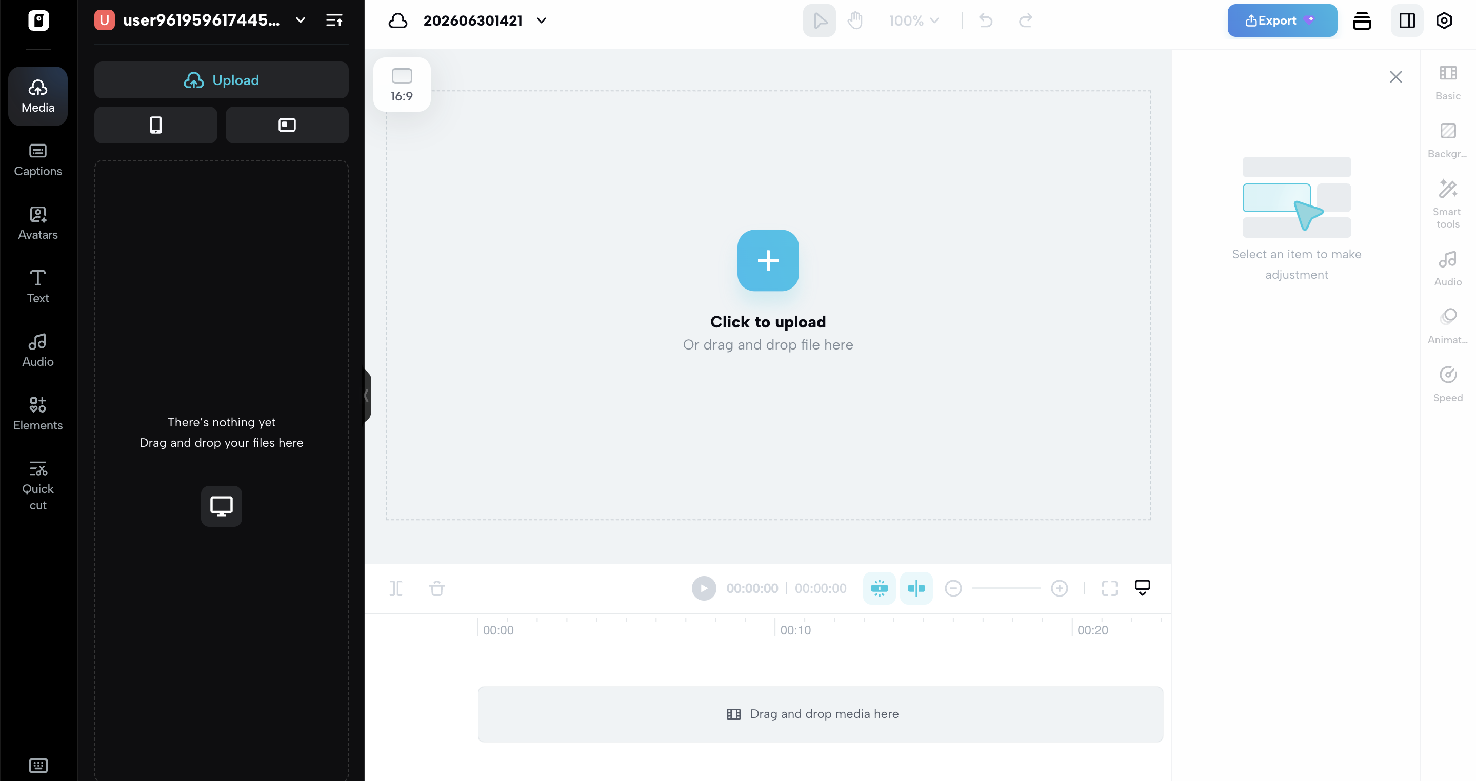 Open "video editor"