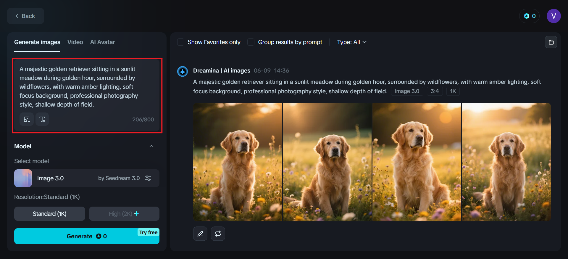 Add a prompt