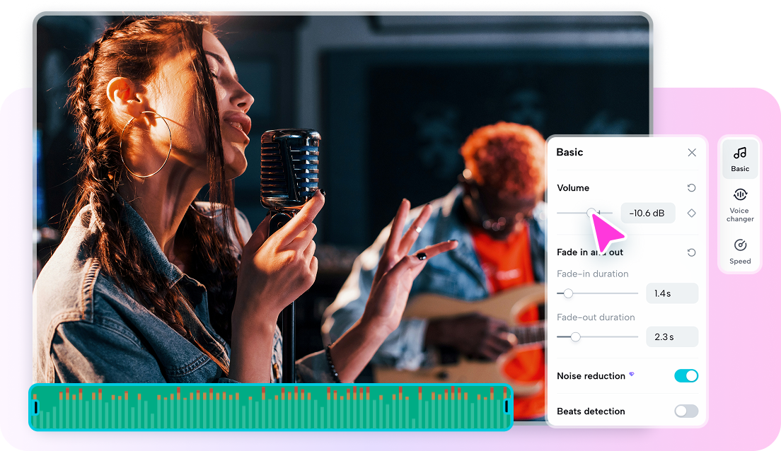Clean, enhance, and edit vocals using AI tools