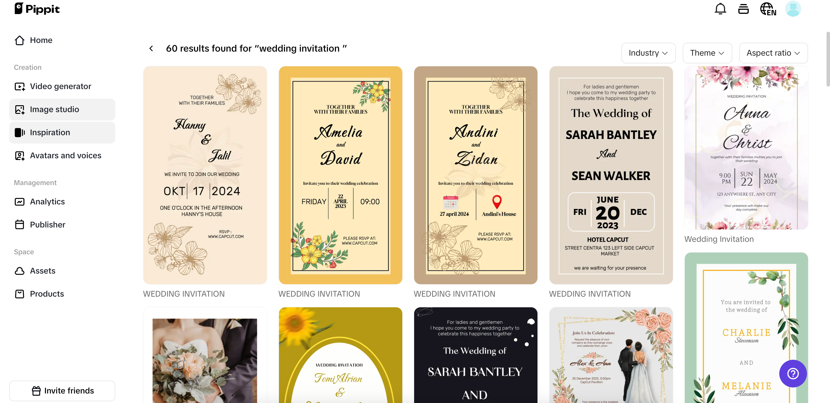 Start with a custom template