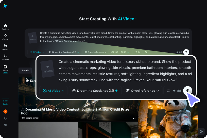 Step 1: Upload marketing assets and write your prompt