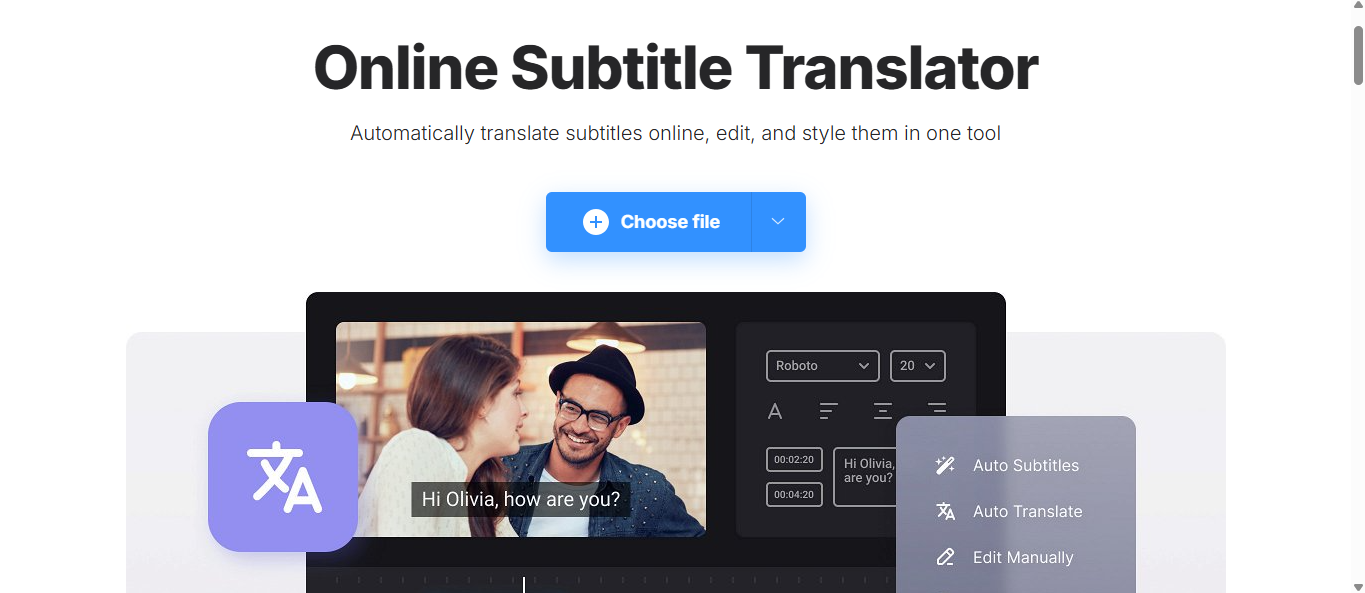 Clideo's interface