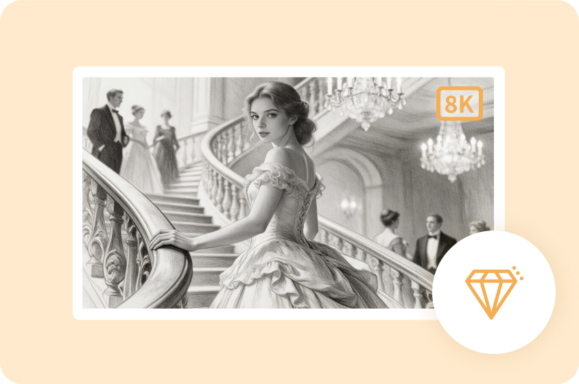 高品質線上將照片轉換為素描，免費輸出