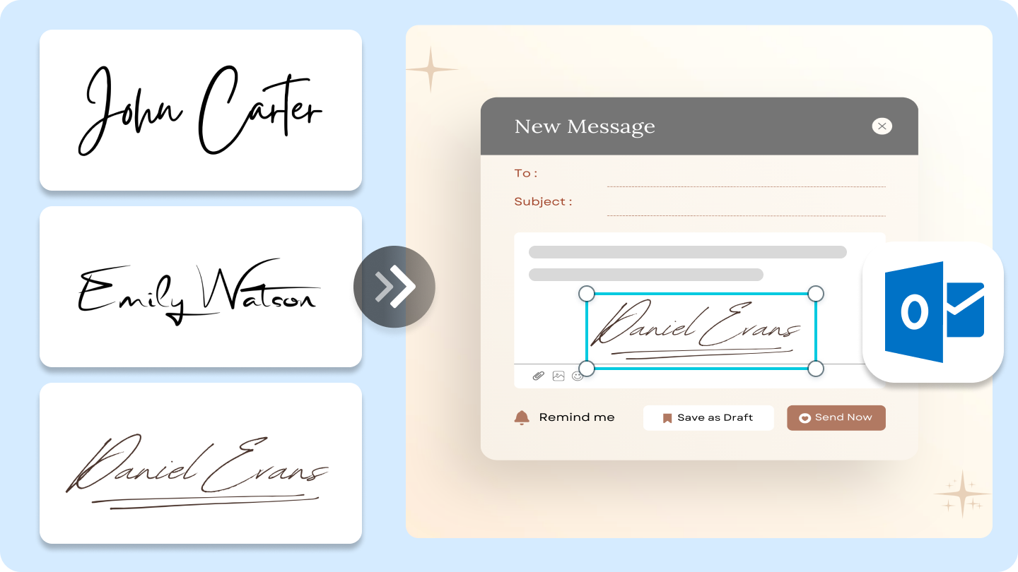 Bloque de firma en Outlook
