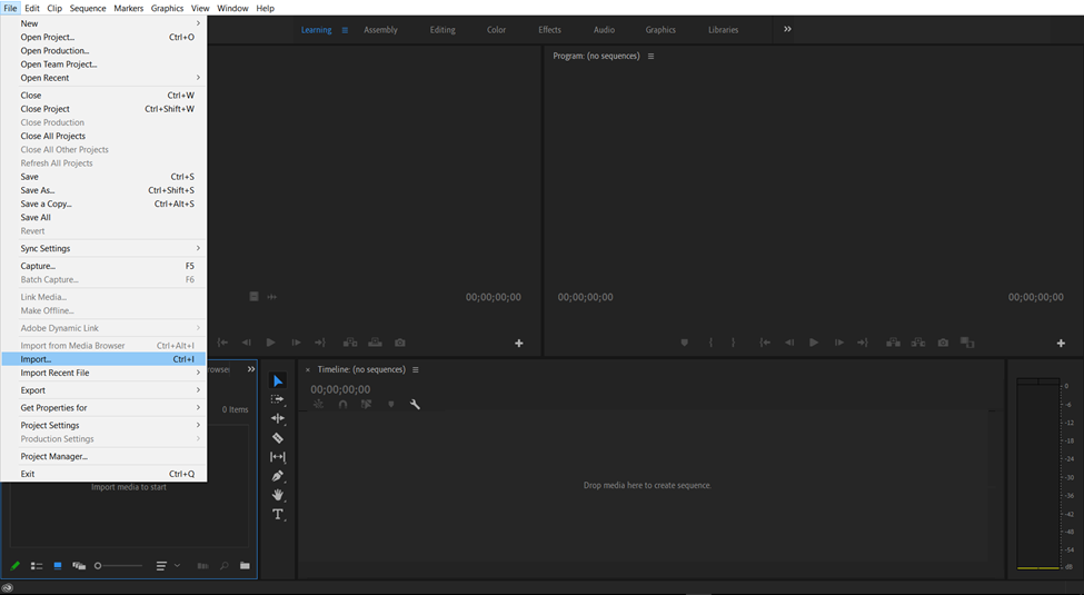 Import your clip