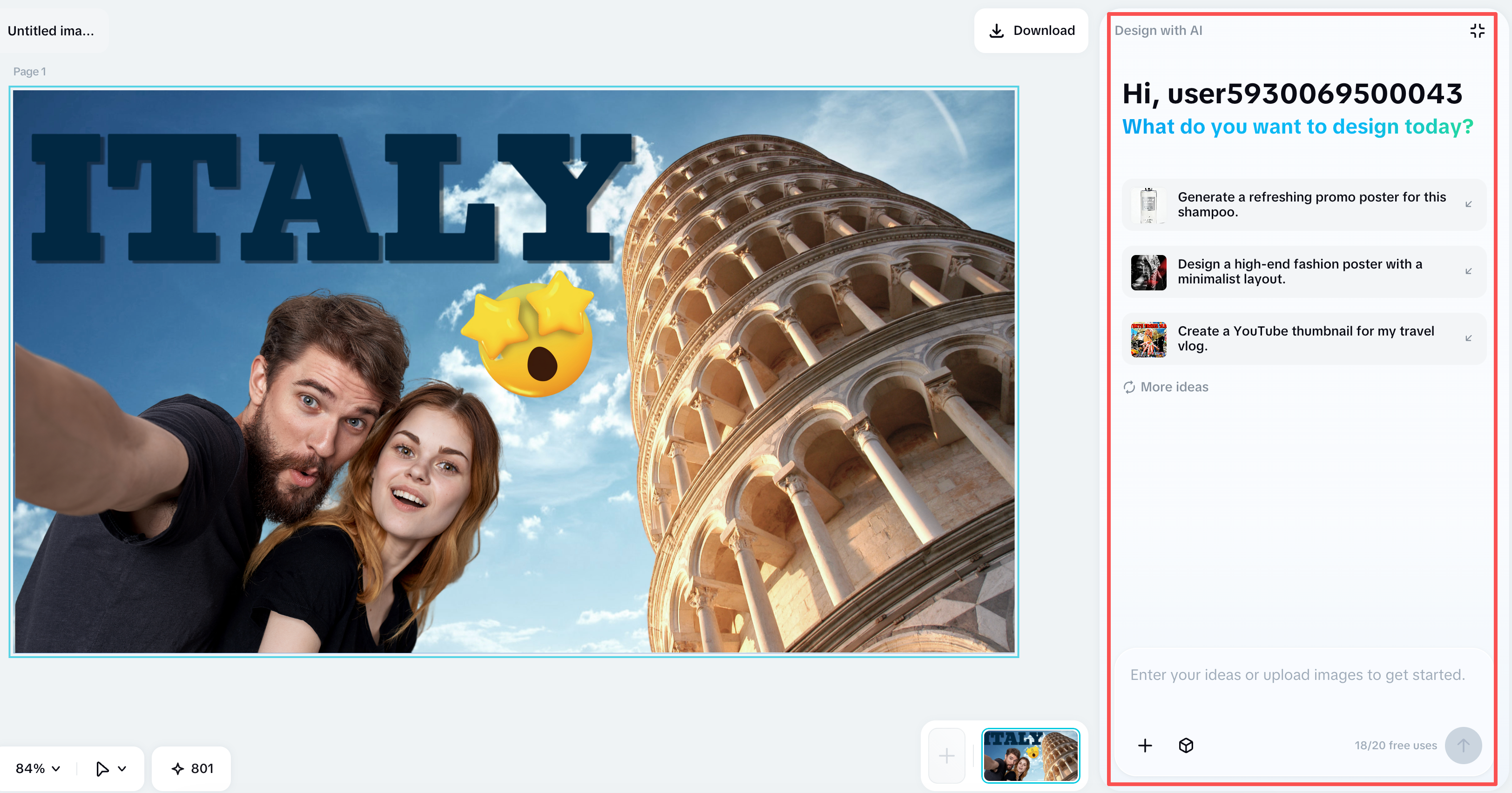 AI Thumbnail Generation