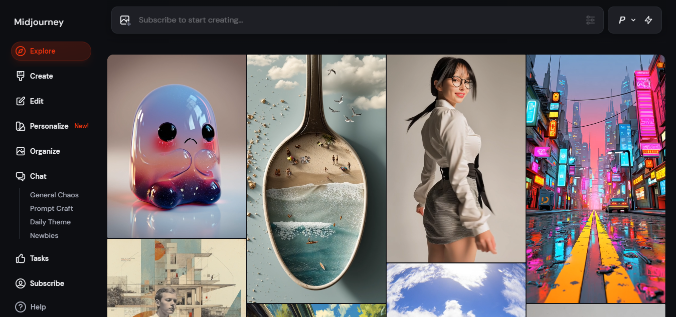 Midjourney text-to-image model