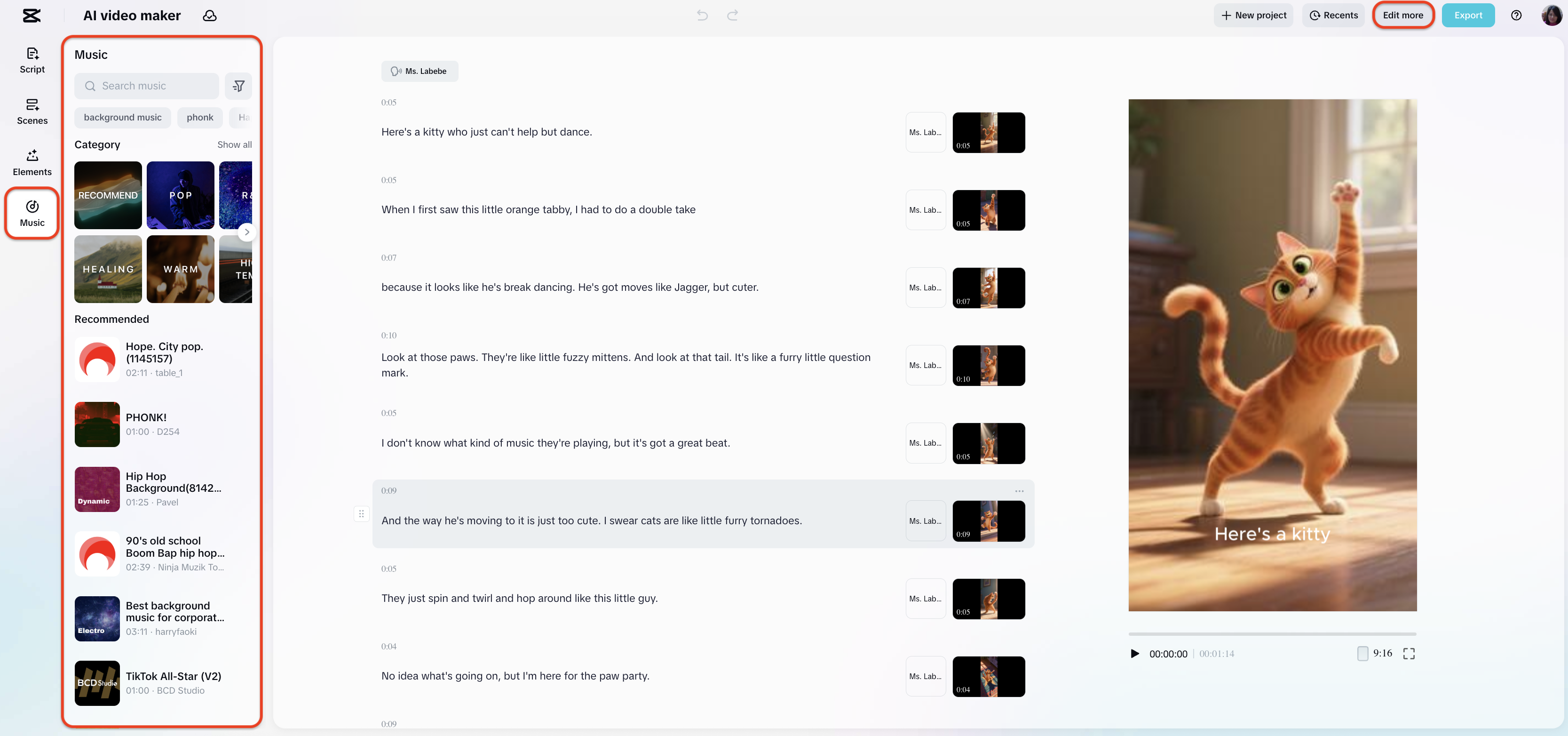 Add background music