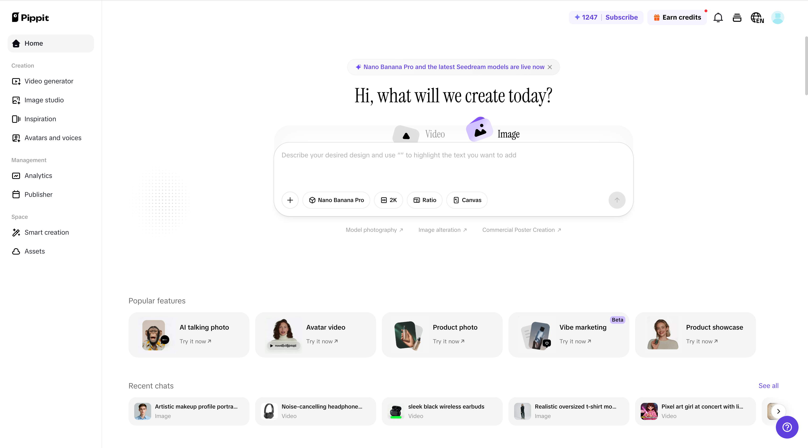 Pippit AI Content Generator