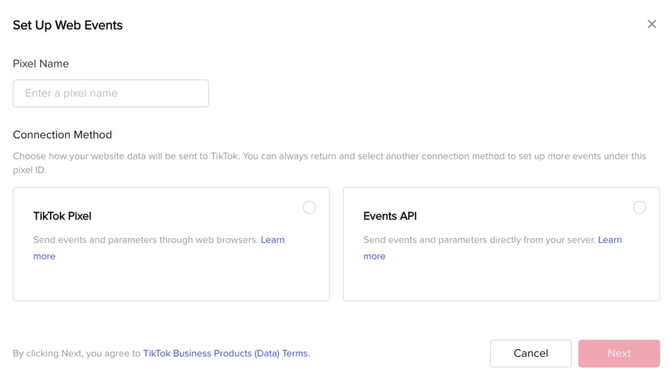 Set up the TikTok Pixel