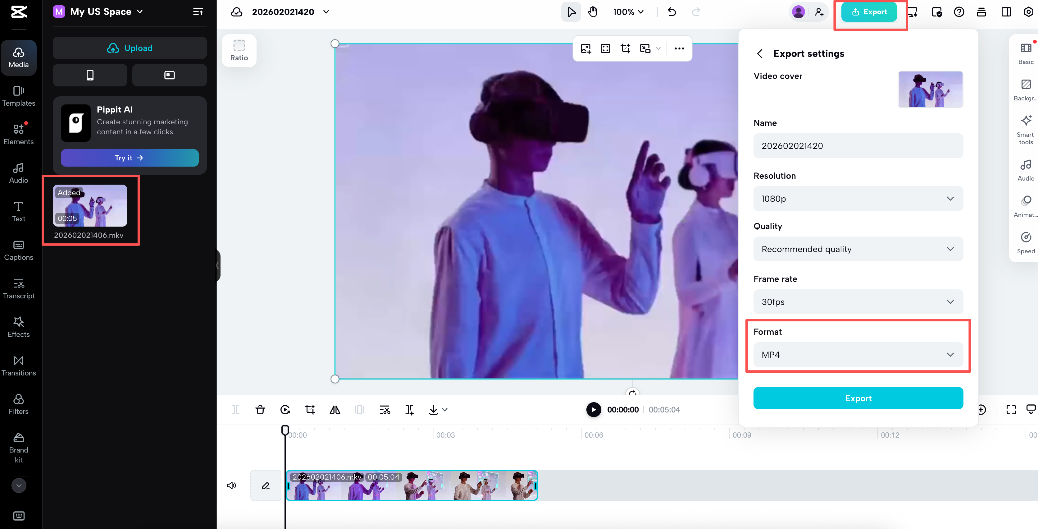 Convert MKV to MP4
