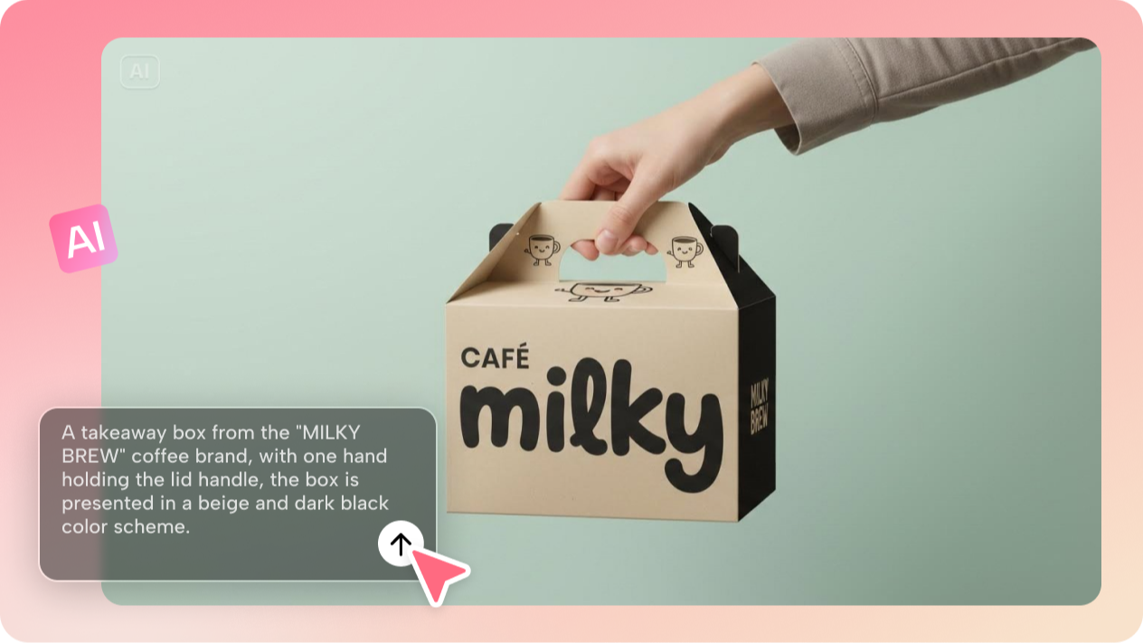 Generar maquetas de cajas fotorrealistas con de texto a imagen