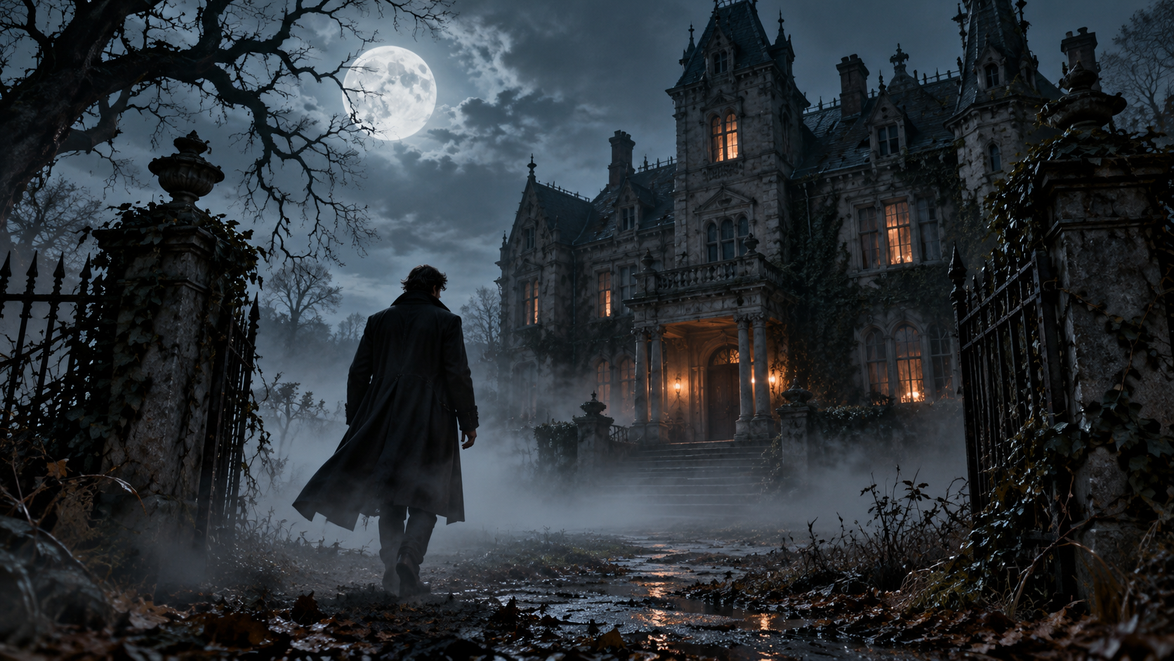 spooky Halloween photo prompt example