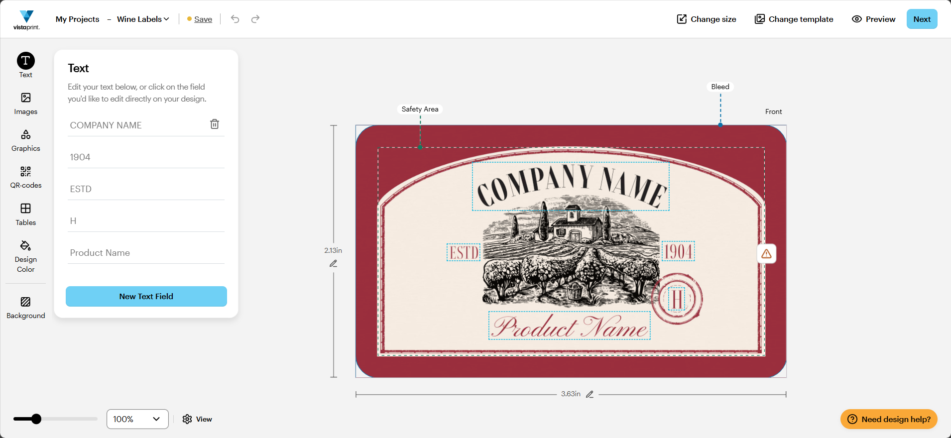 label anggur pribadi untuk botol