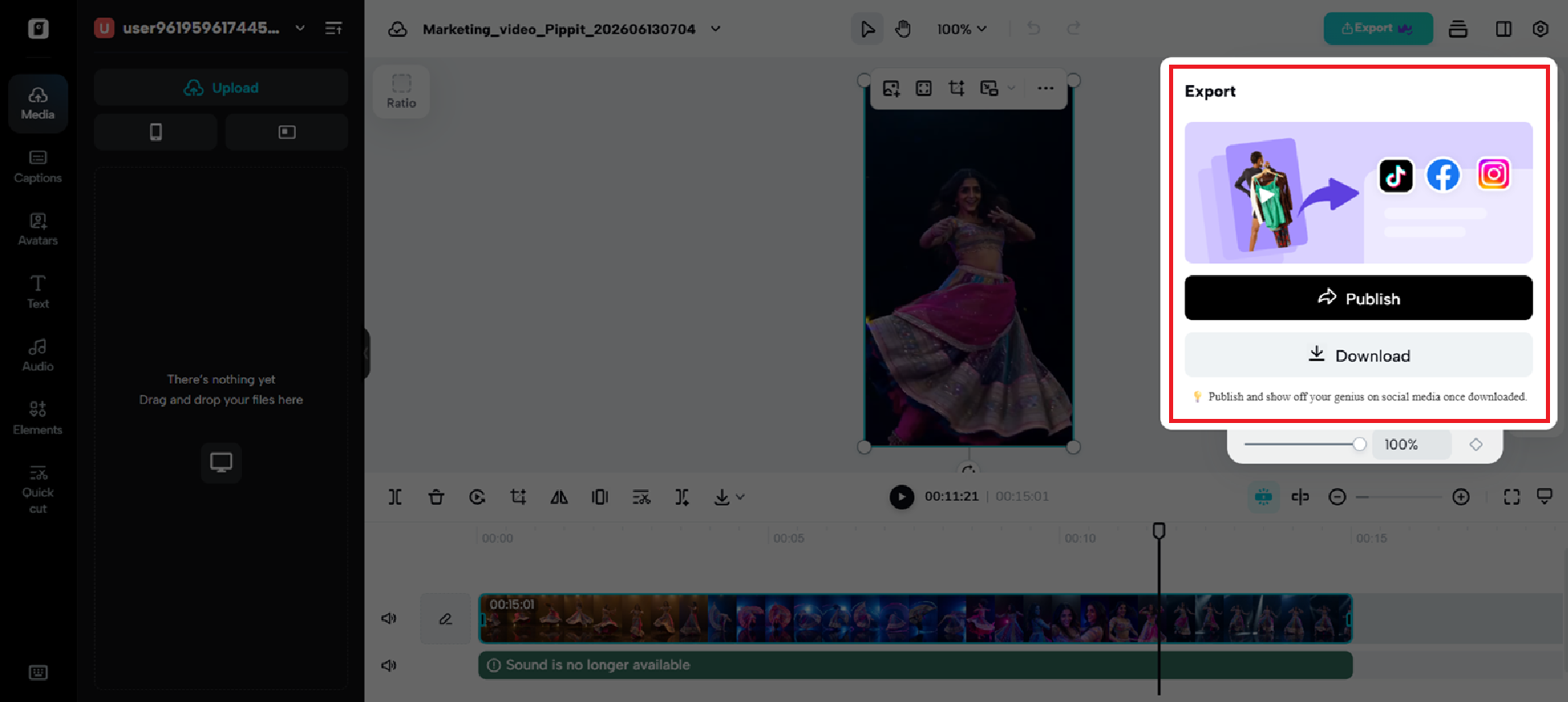 Preview and download